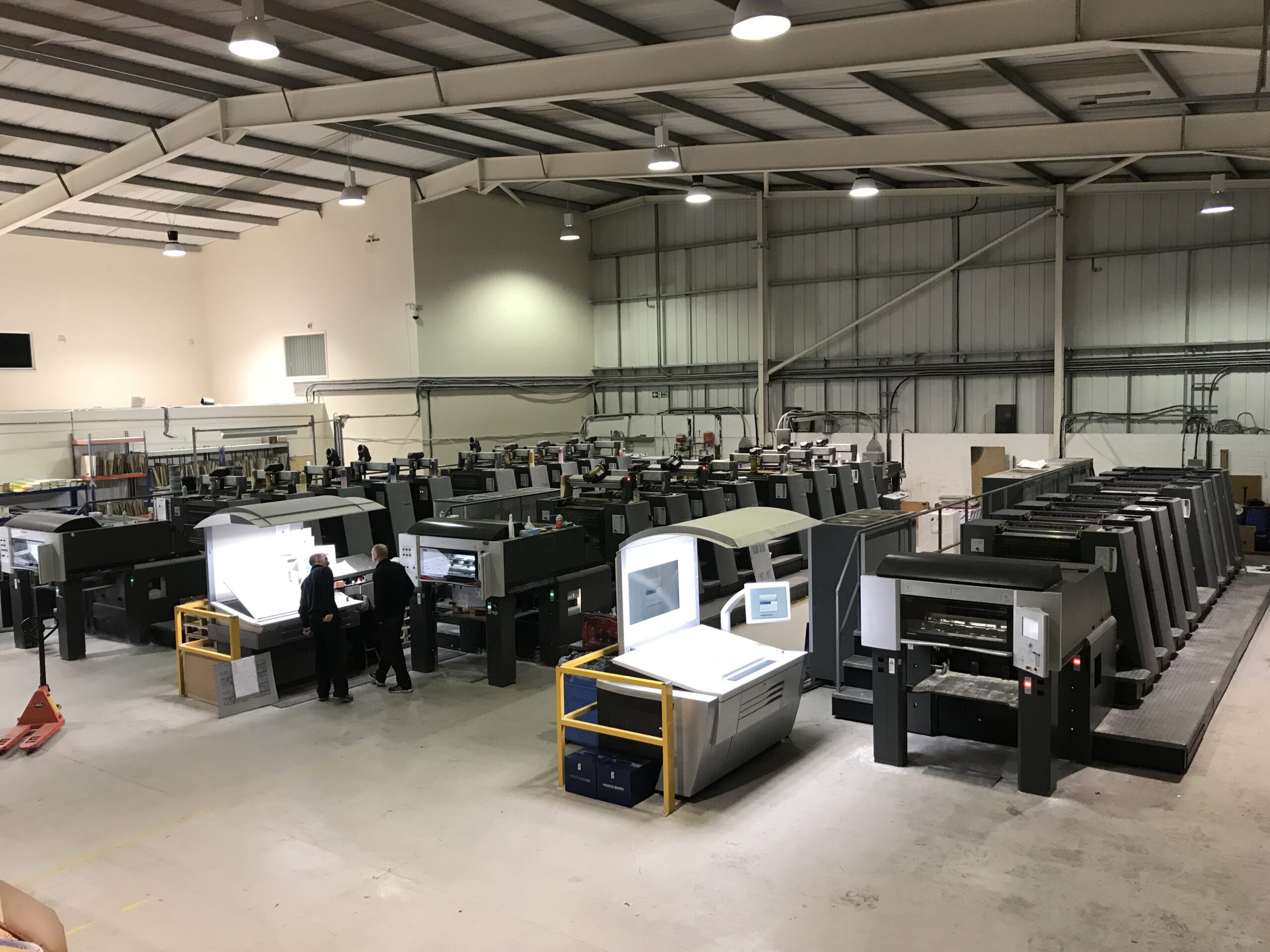 Printing presses at Hickling & Squires