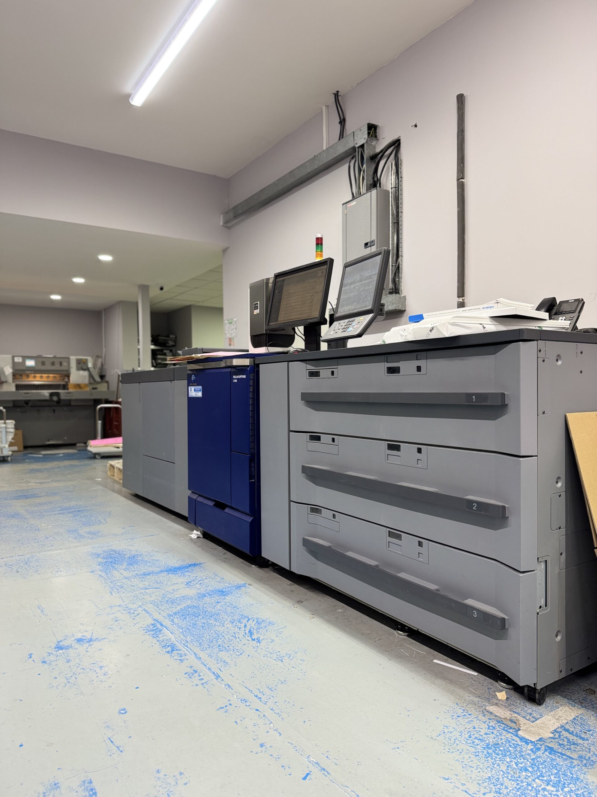 Digital printing press at Hickling & Squires
