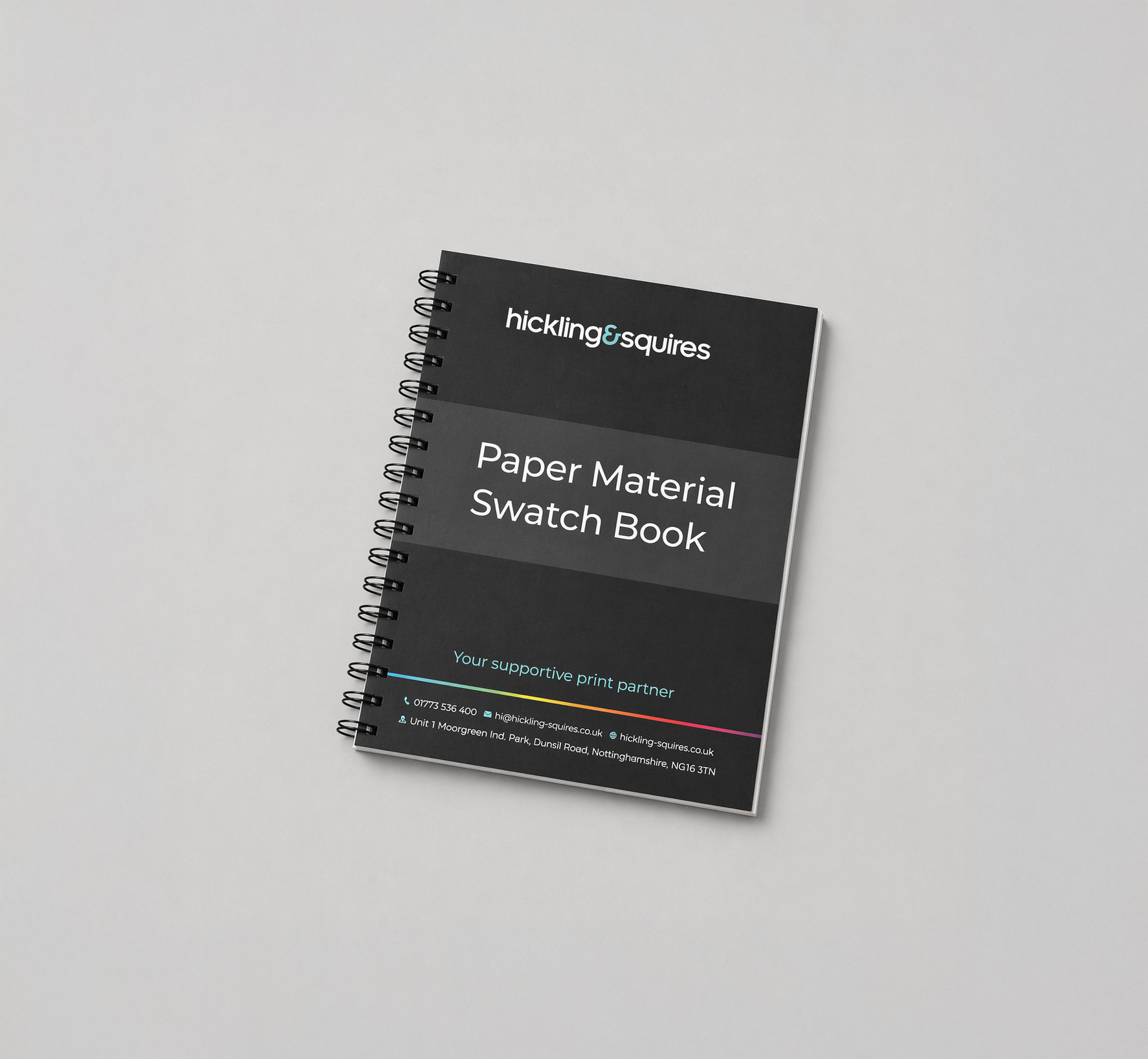 Paper stock print material samples